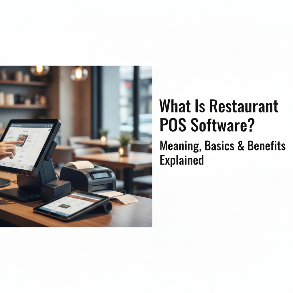 Restaurant pos software dashboard showing billing and order management