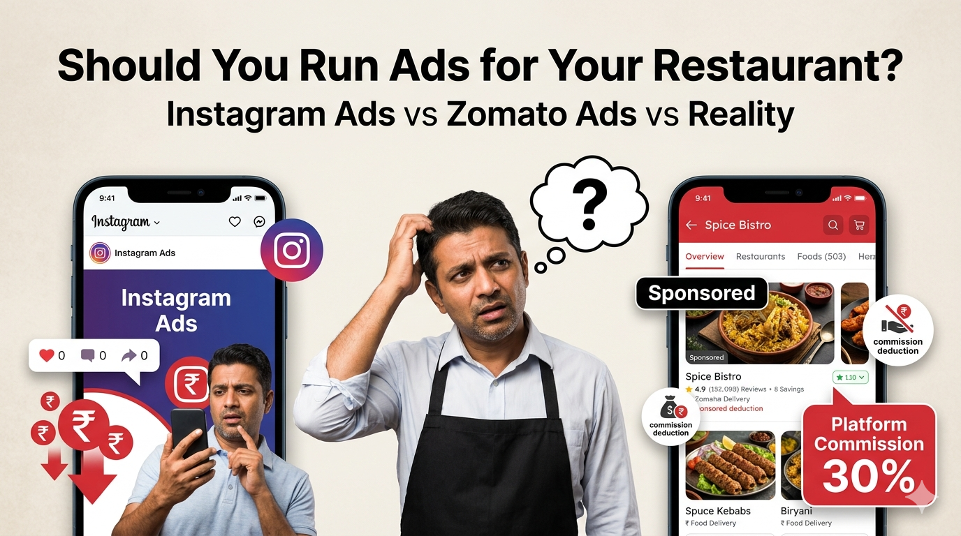 Is Paid Promotion Worth It for Restaurants? Instagram Ads vs Zomato Ads (2026 Guide)