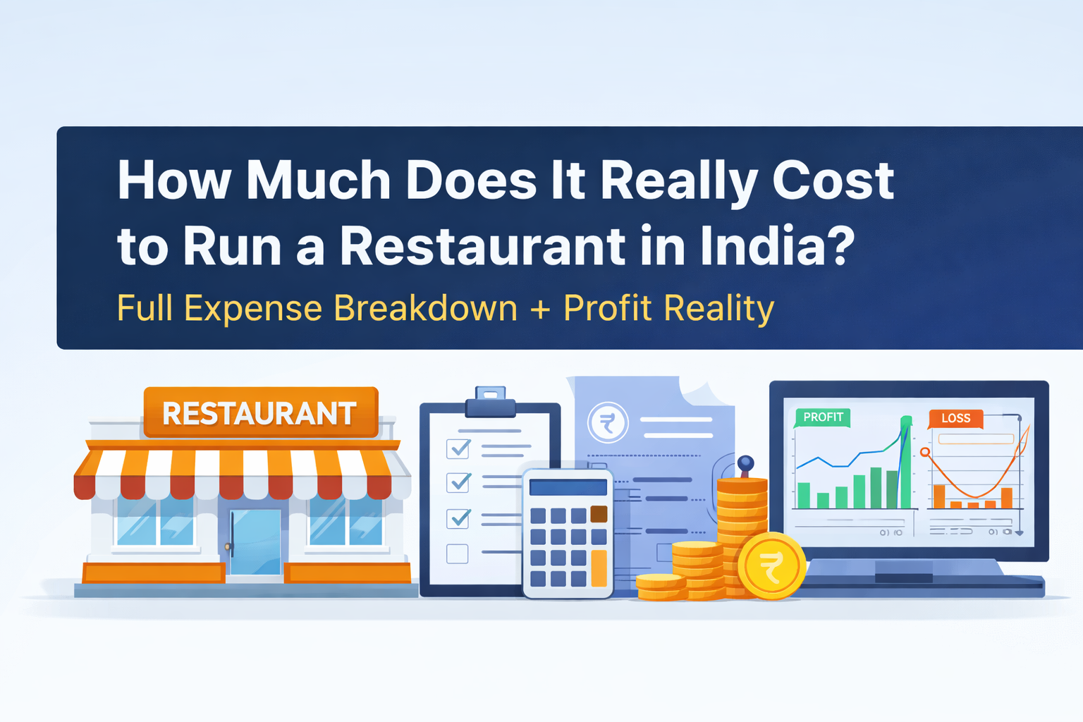 Restaurant setup cost breakdown India 2026