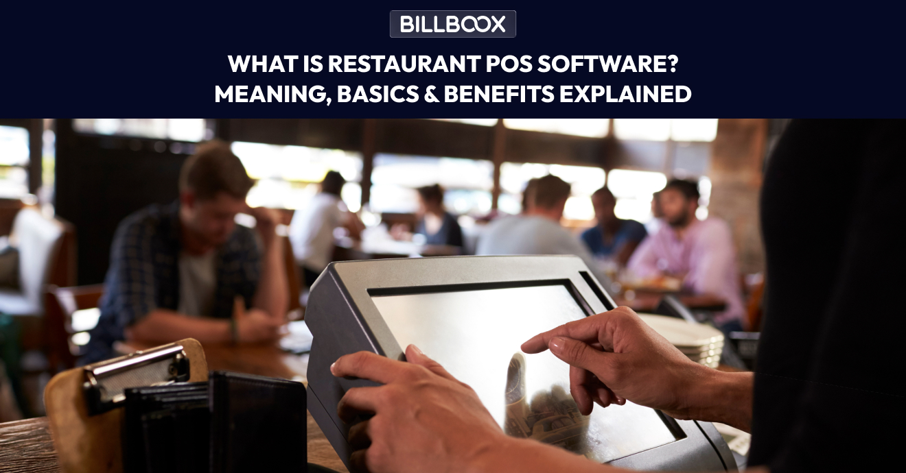 Restaurant pos software dashboard showing billing and order management